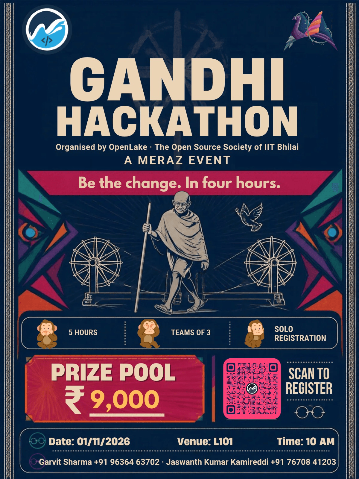 Gandhi Hackathon — OpenLake × Meraz 7.0 poster